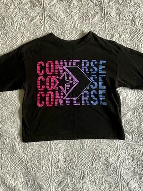 Converse Baby Tee With Gradient Sparkle Logo - Kids 8-10